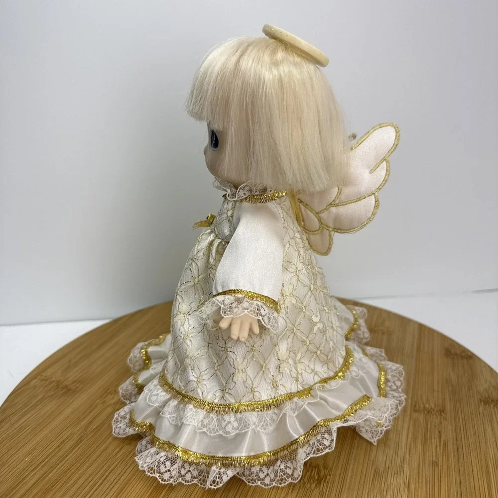 Vintage Enesco Precious Moments Angel Doll Christmas Tree Topper Holiday 1990